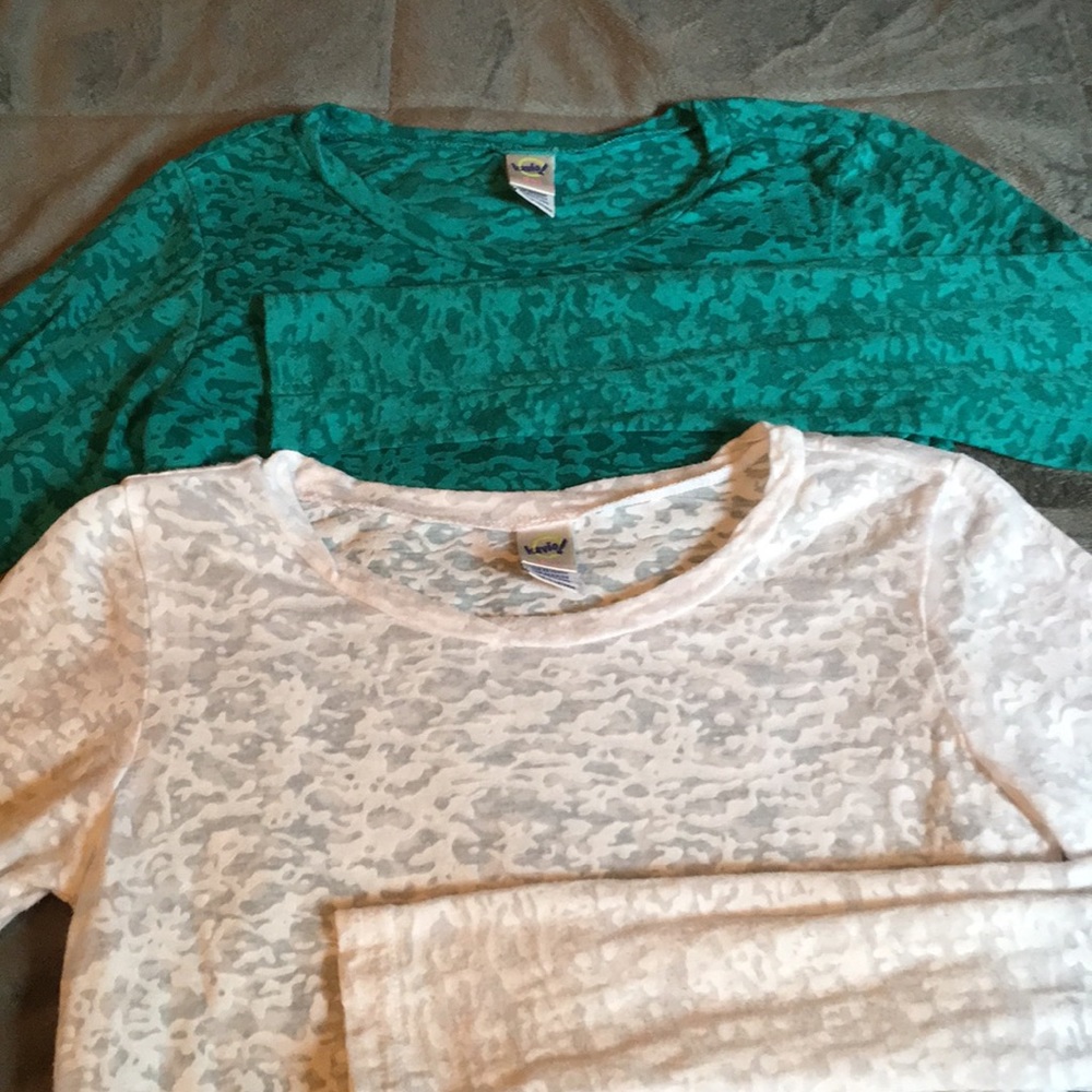 Used Girls Burnout Layering Long sleeve Tees - M